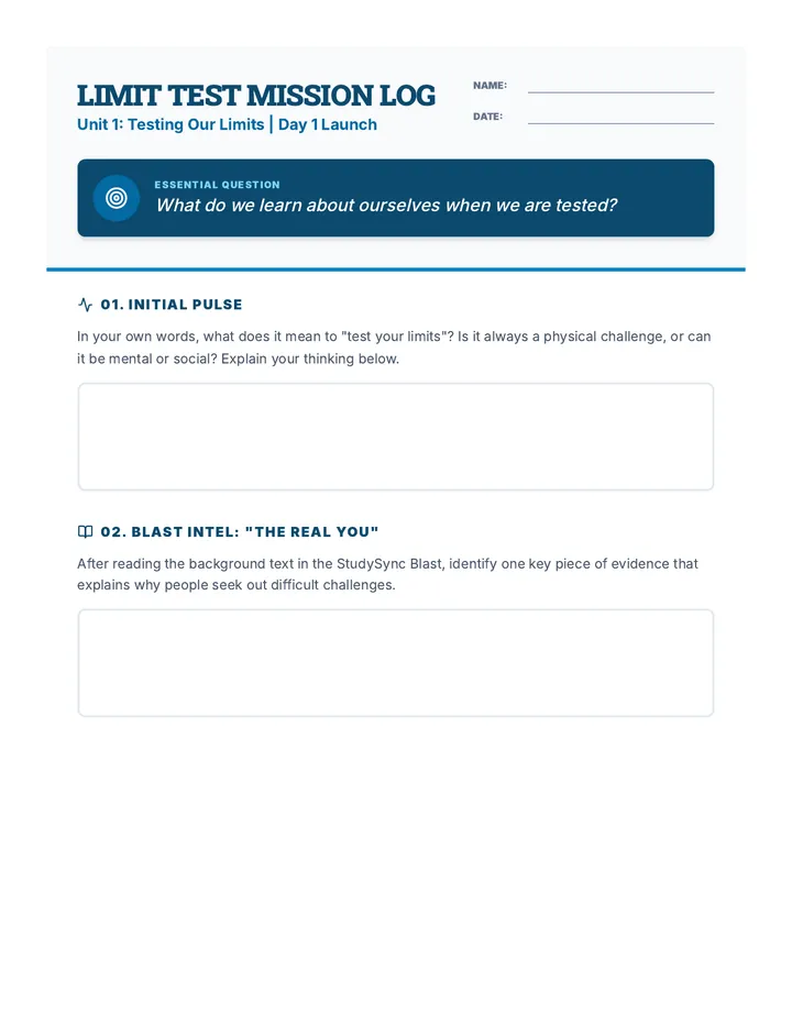 Limit Test Activity