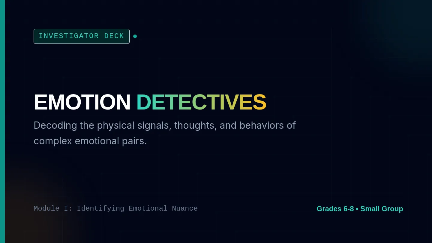 Emotion Detectives Slides