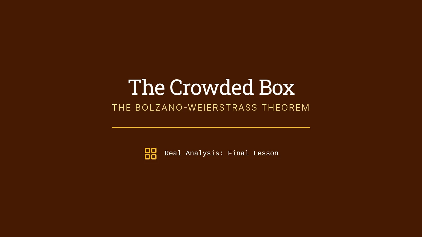 Bolzano Weierstrass Slides