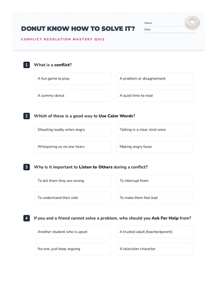 Donut Know Quiz