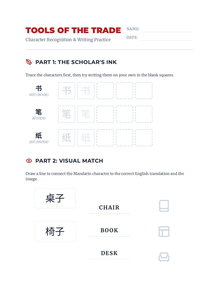 Tool Trace Worksheet