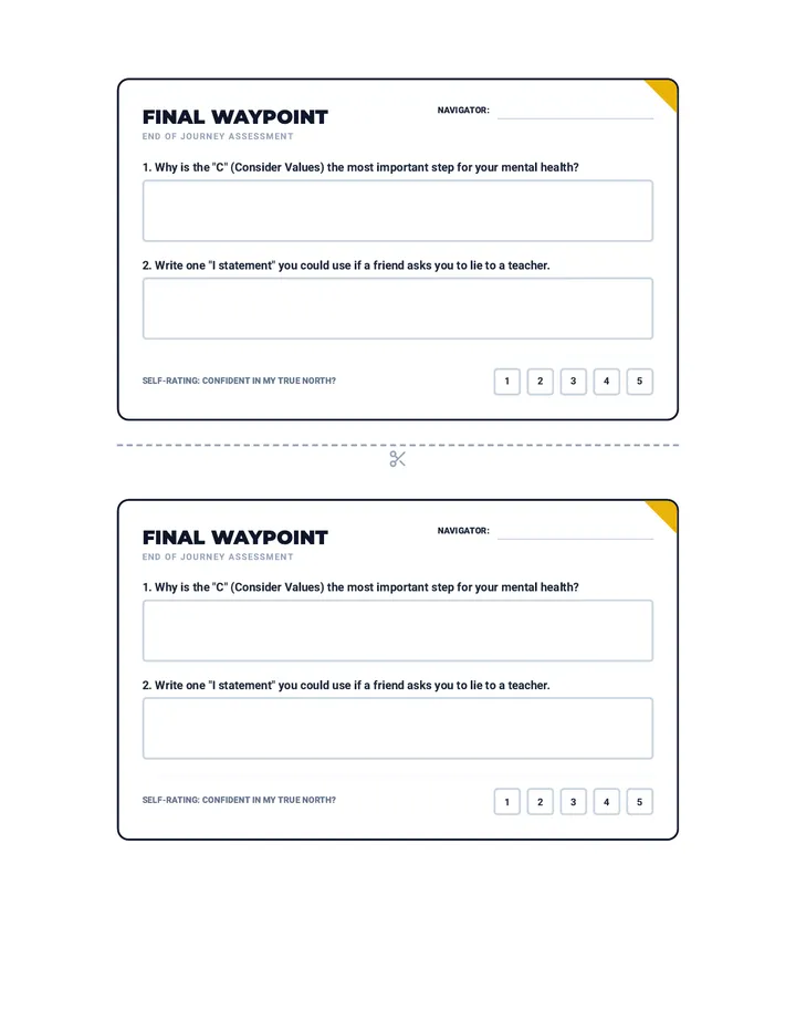 Inner Compass Exit Ticket