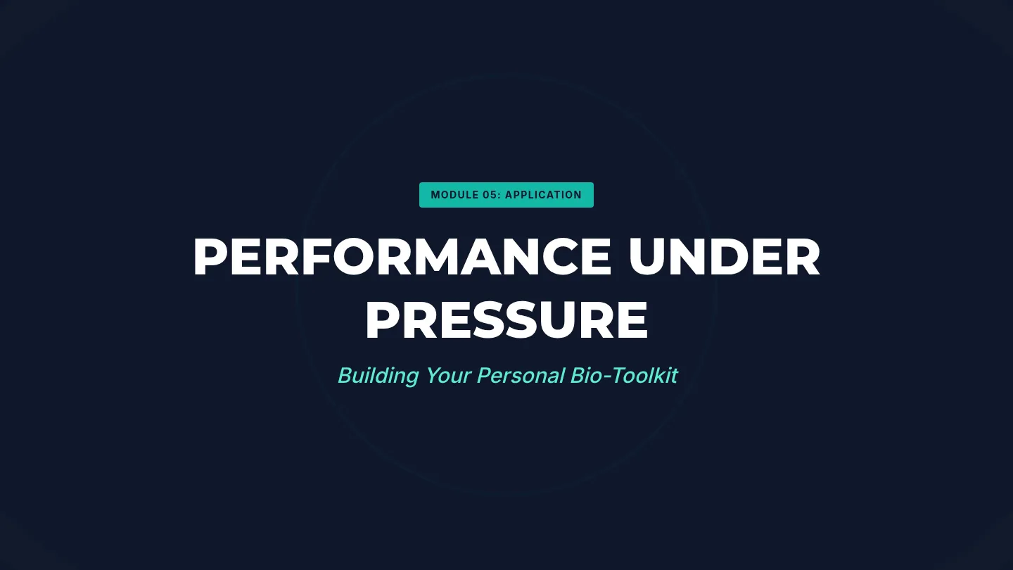 Performance Pressure Slides Final Lesson