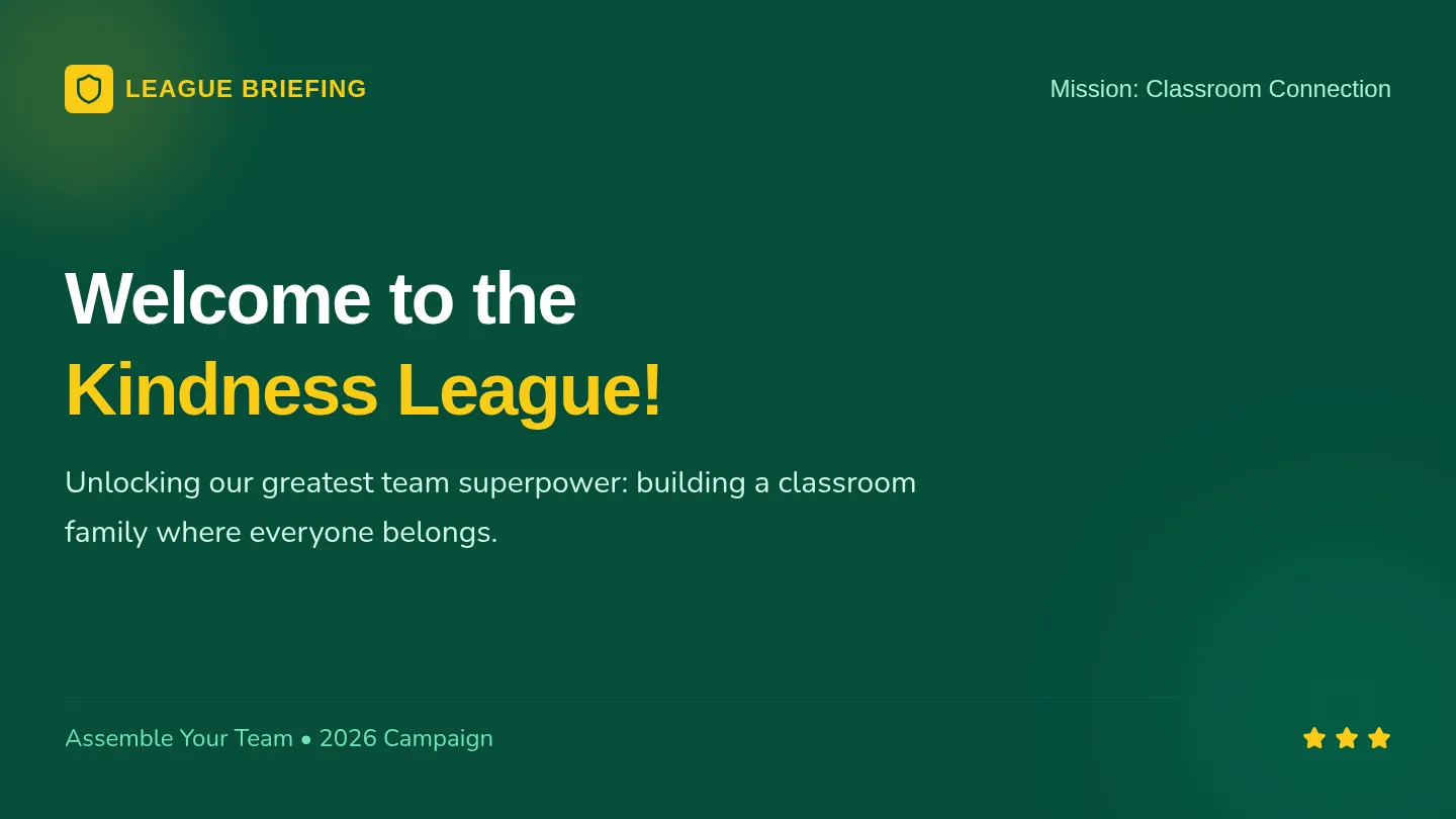 Kindness League Slides