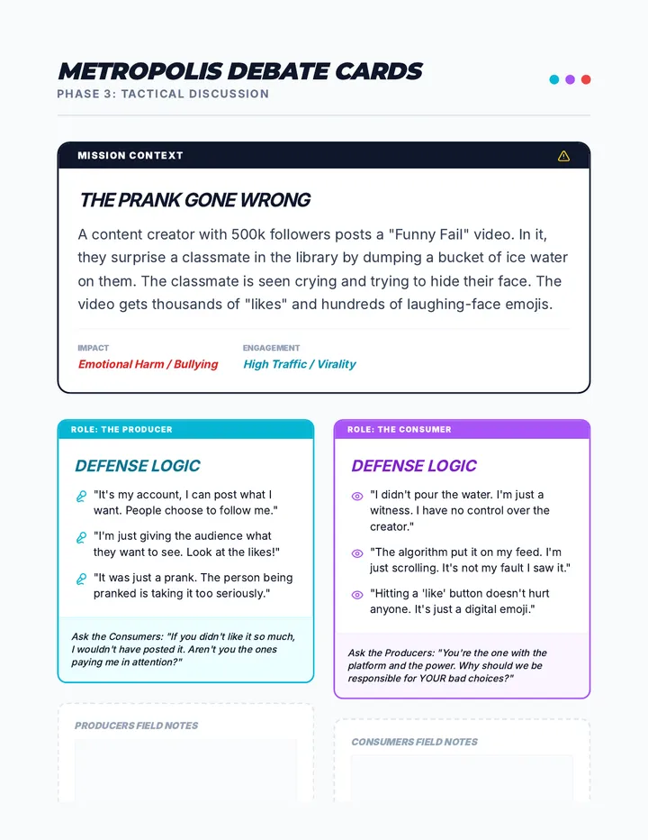 Metropolis Debate Cards