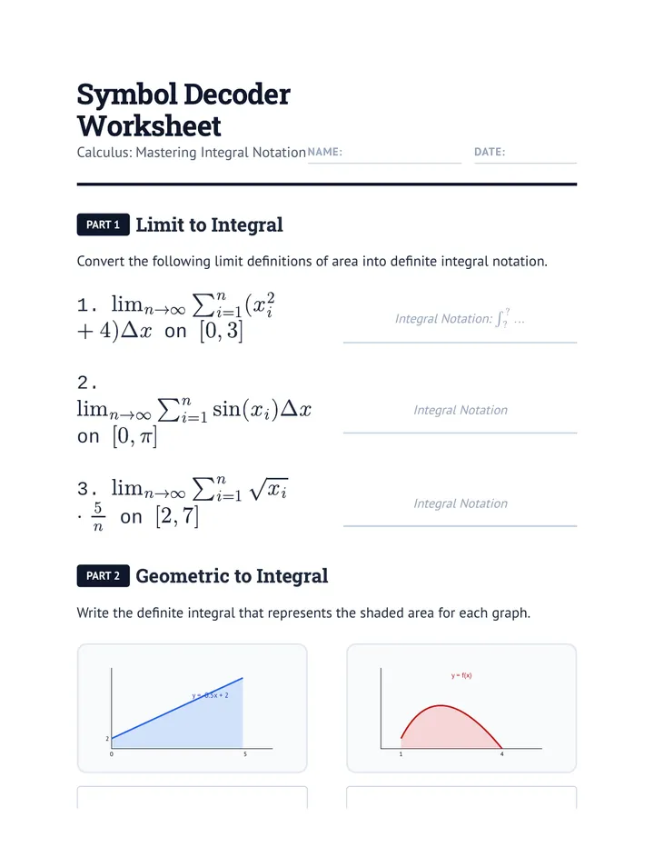 Symbol Decoder Worksheet
