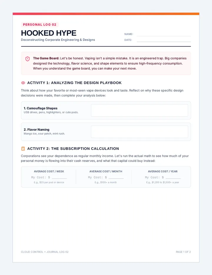 Hooked Hype Journal