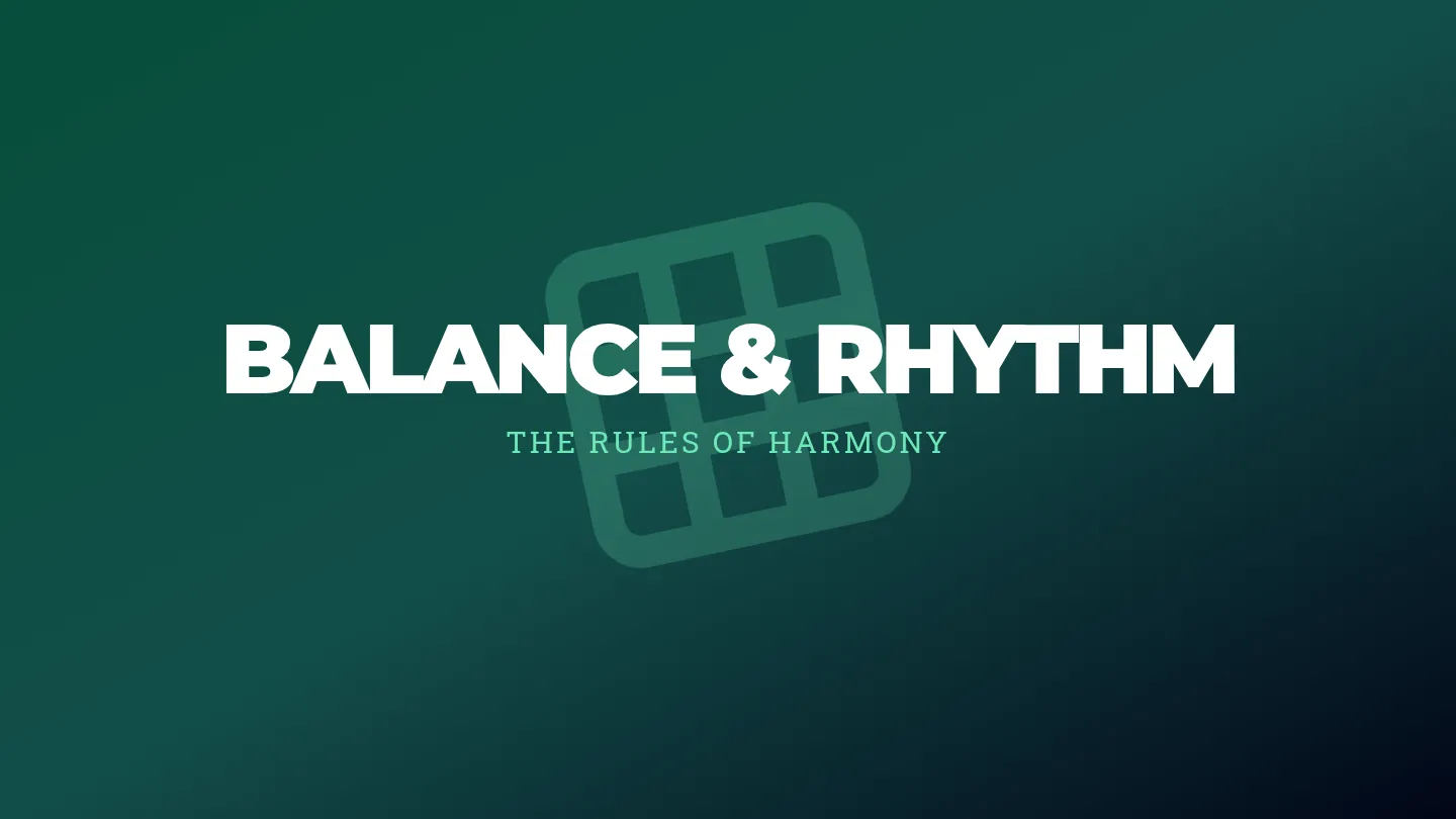 Balance and Rhythm Slides