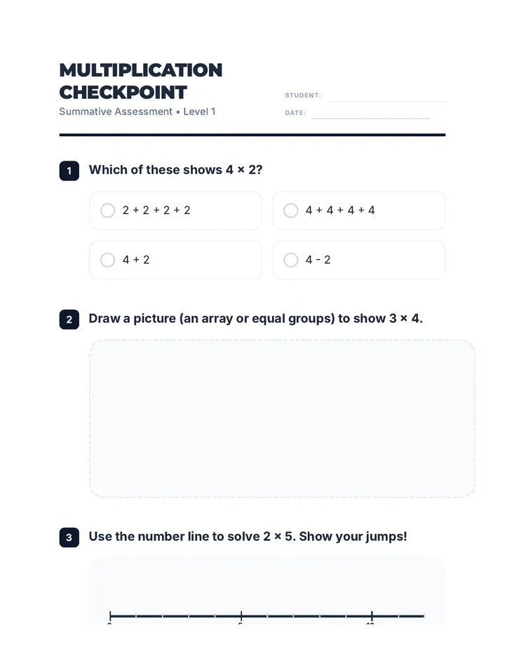 Multiplication Test