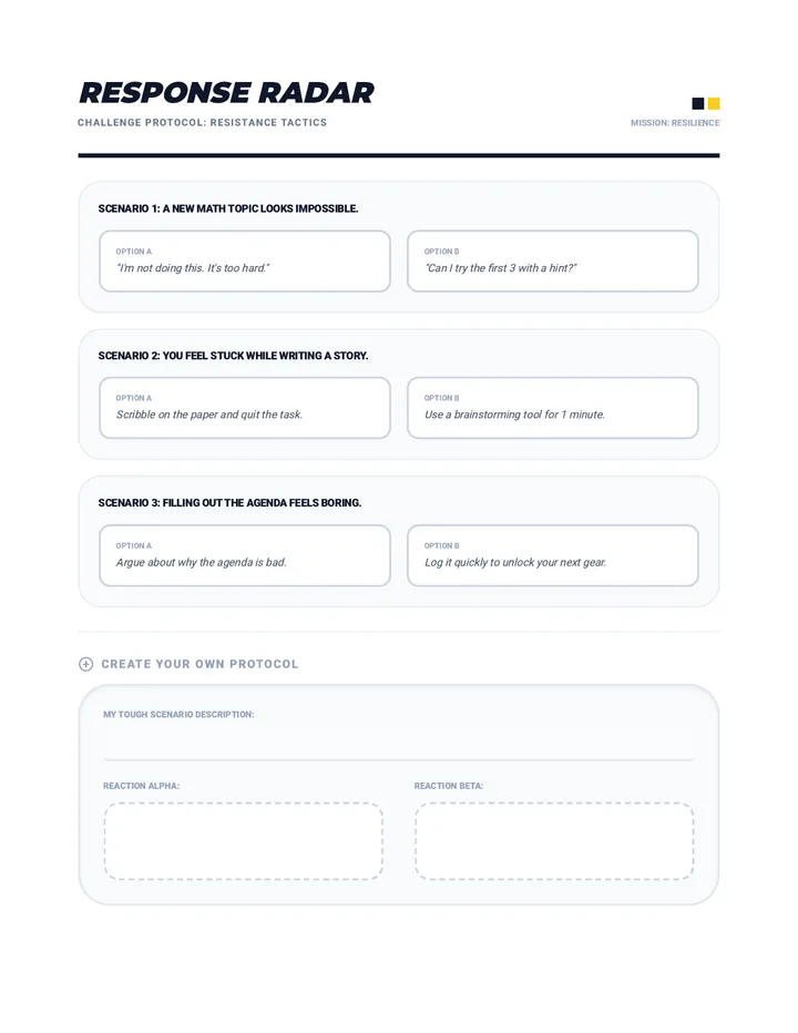 Response Radar Role Play Cards