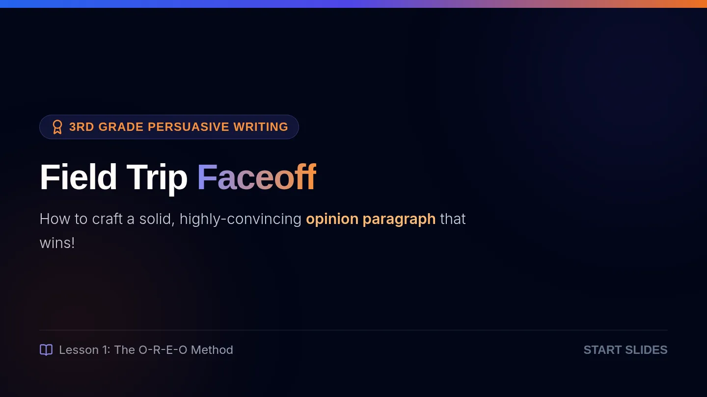 Field Trip Faceoff Slides