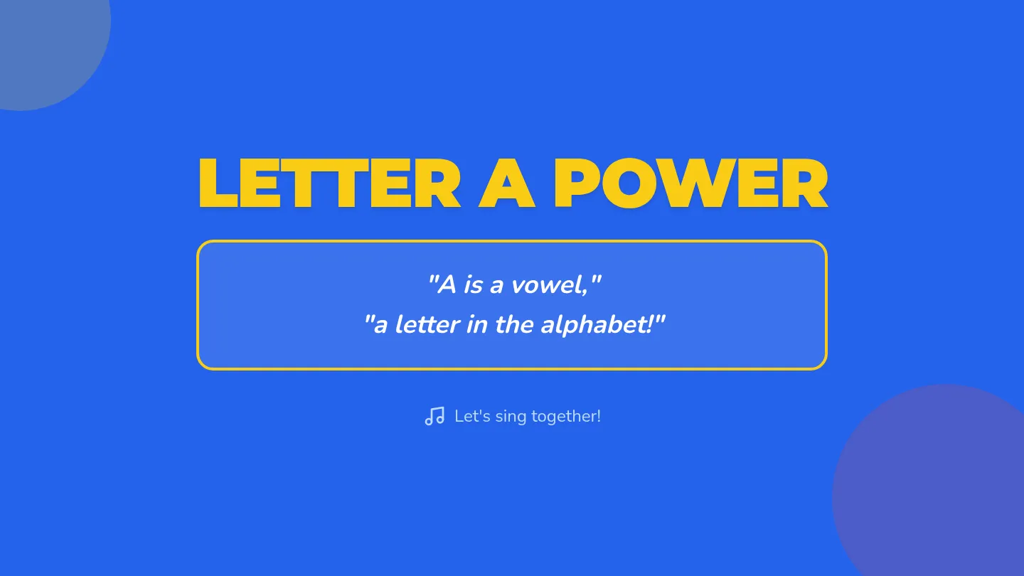 Letter A Power Slides