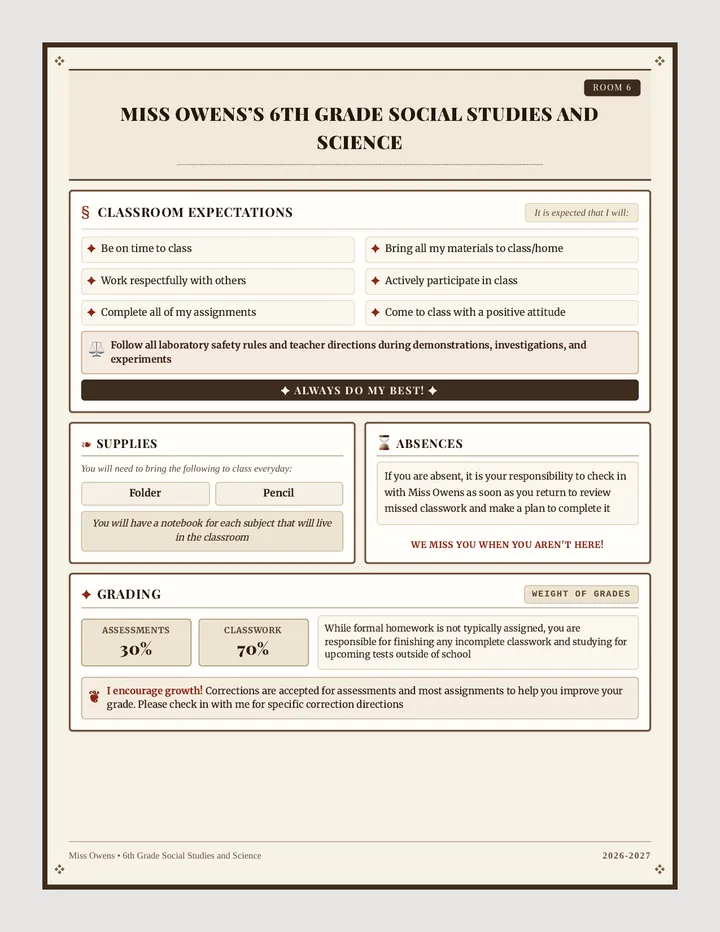 Discovery Hub Class Syllabus