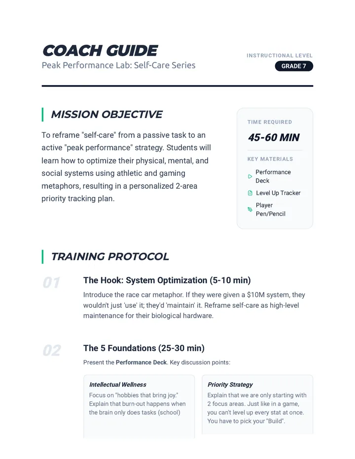 Coach Guide Teacher Resource