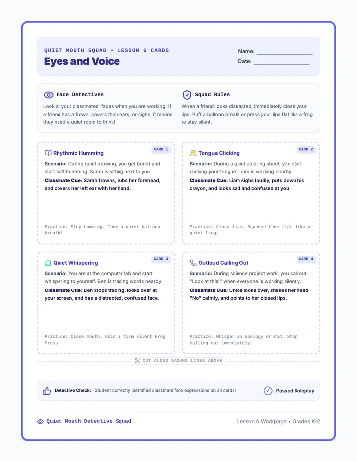 Eyes and Voice Cards