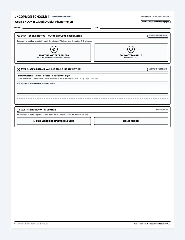 Earth Watchers 3 Student Workbook