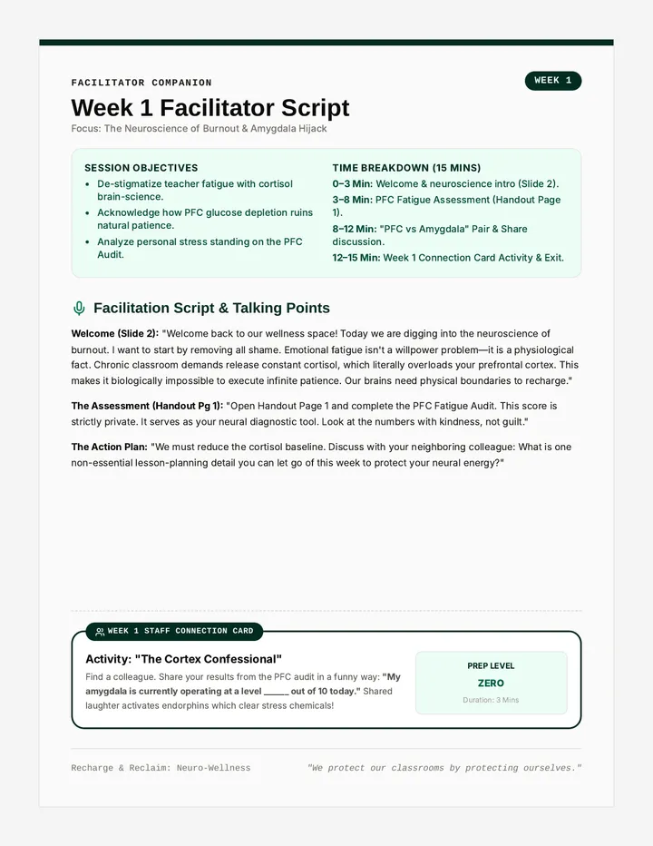 Fueling Flame Facilitator Cards