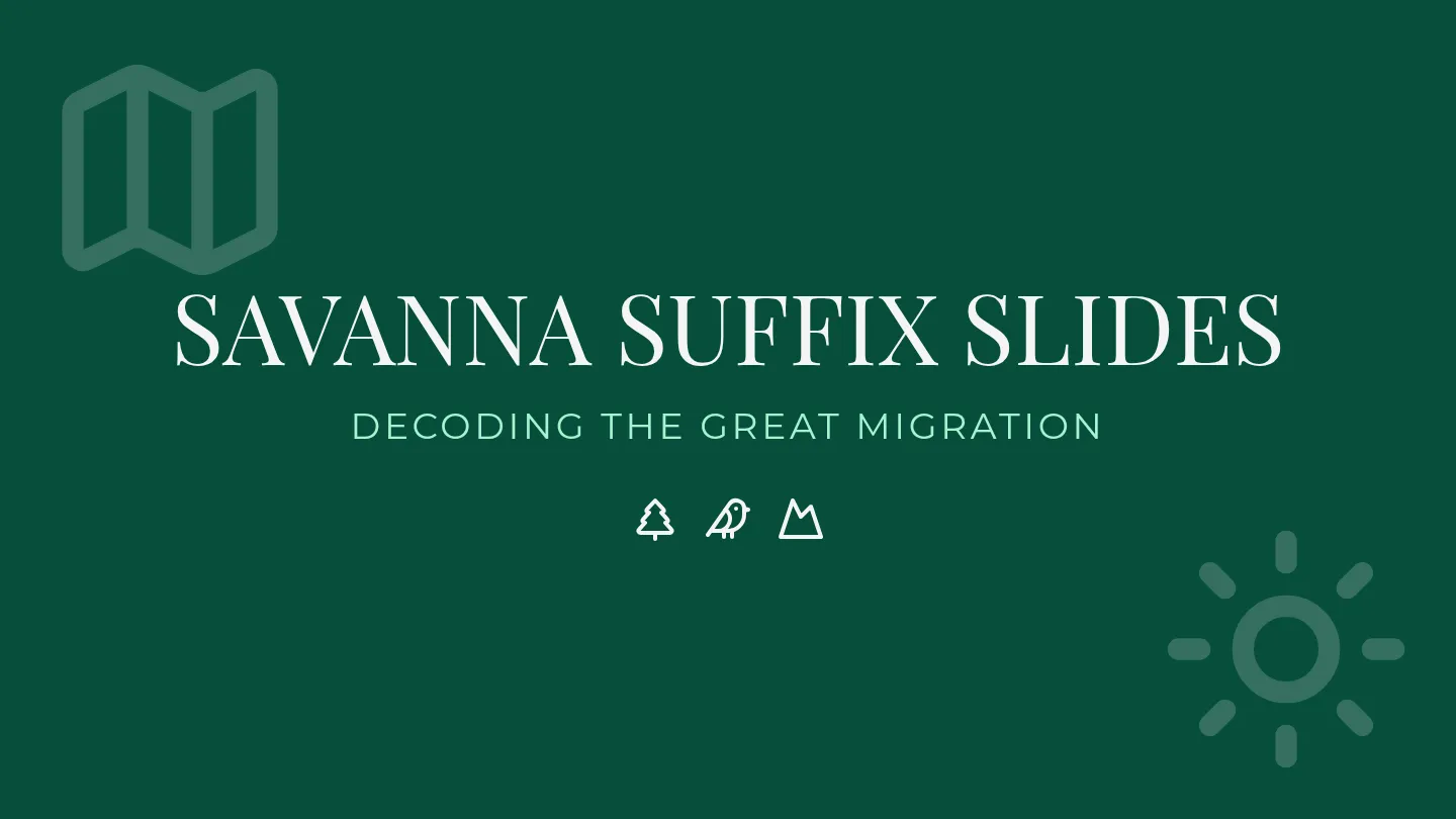 Savanna Suffix Slides
