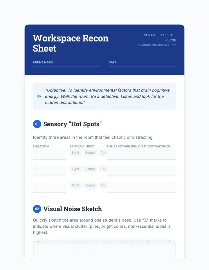 Workspace Recon Sheet