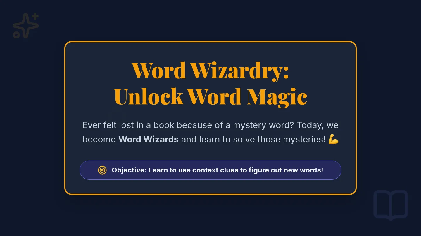 Word Wizard Workshop Slides