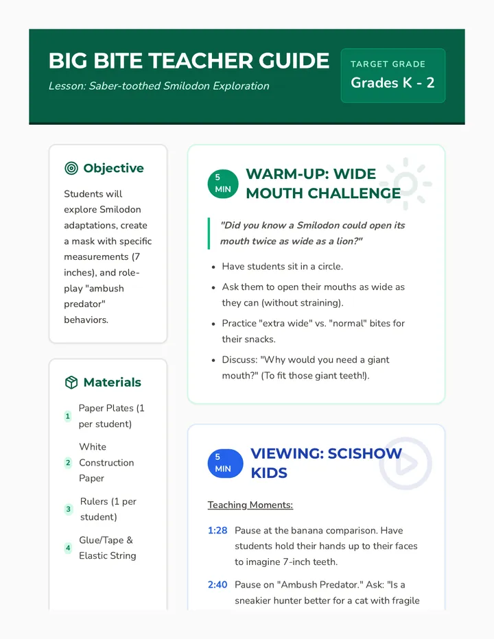 Big Bite Teacher Guide