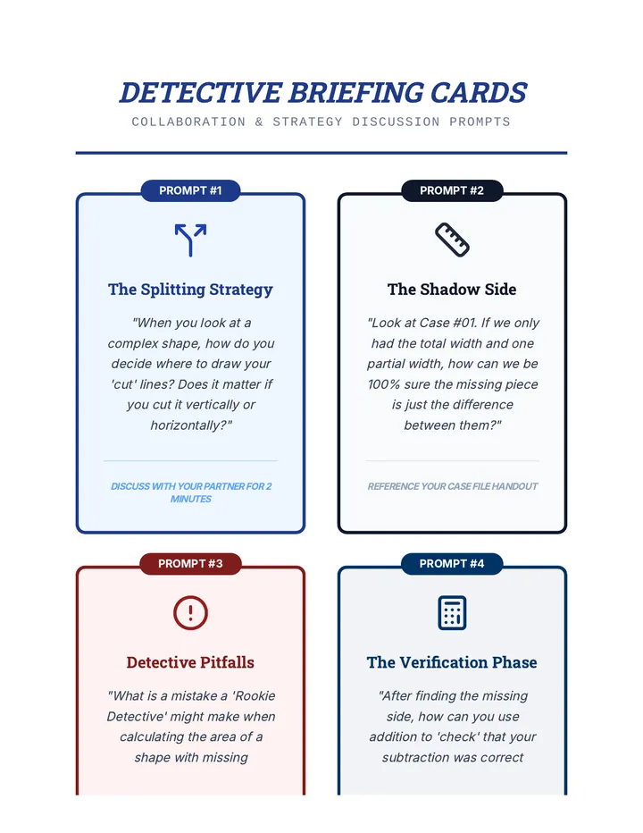 Dimension Detectives Discussion Cards