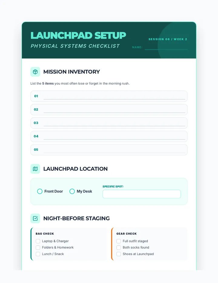Launchpad Setup Worksheet Revised