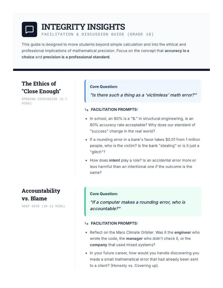 Integrity Insights Discussion Guide