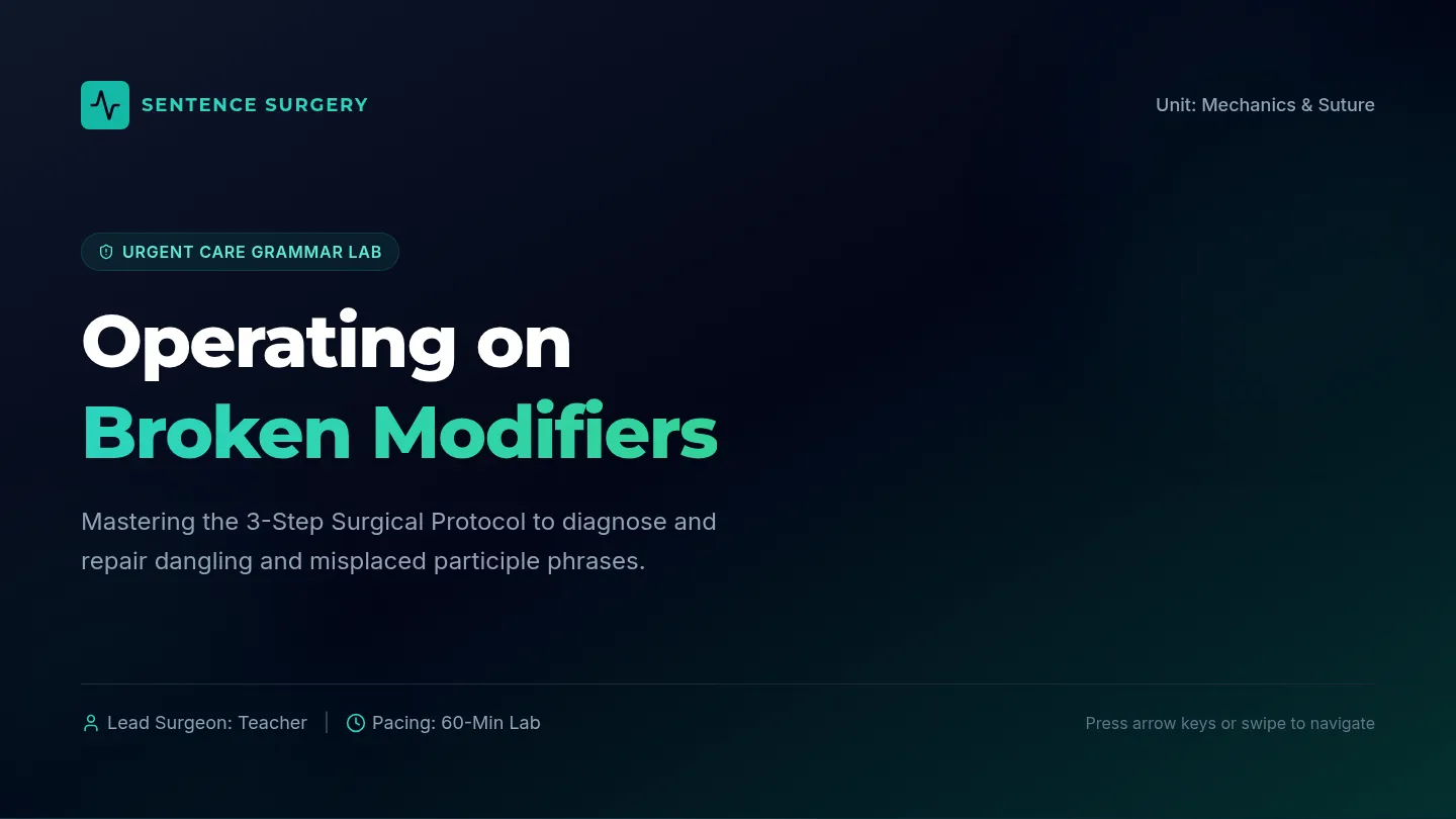 Sentence Surgeons Slides