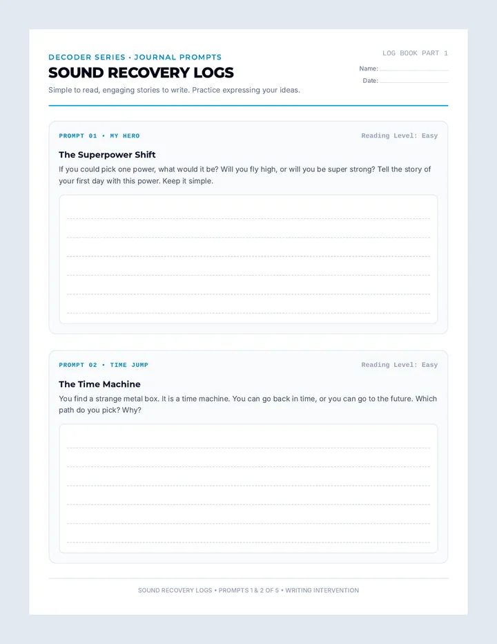 Sound Recovery Journal Prompts