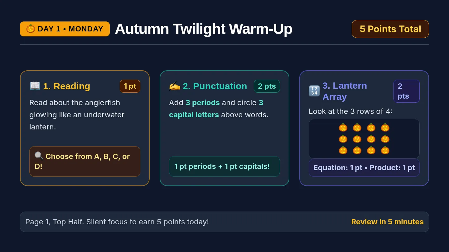 Autumn Warmup Slides