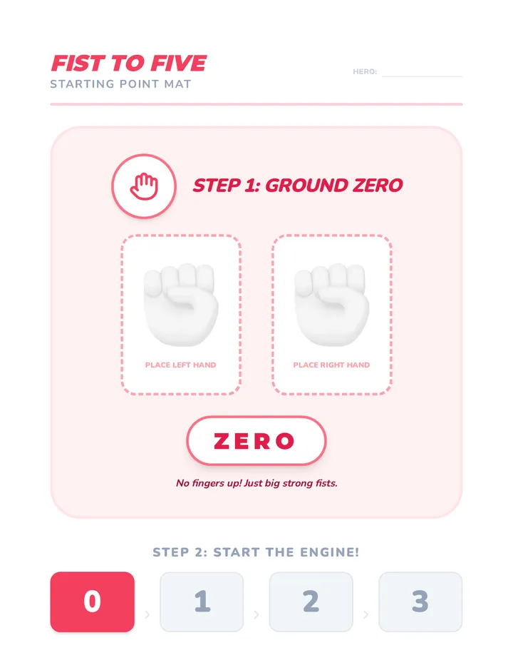Finger Counting Mat