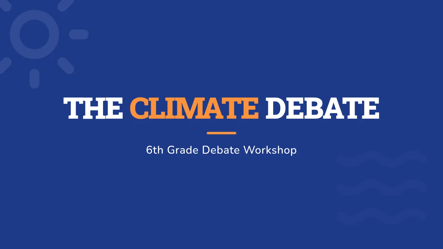 Climate Debate Slides