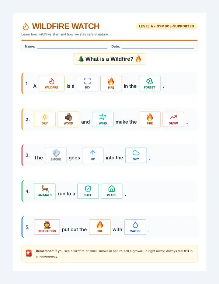 Wildfire Passages Handout