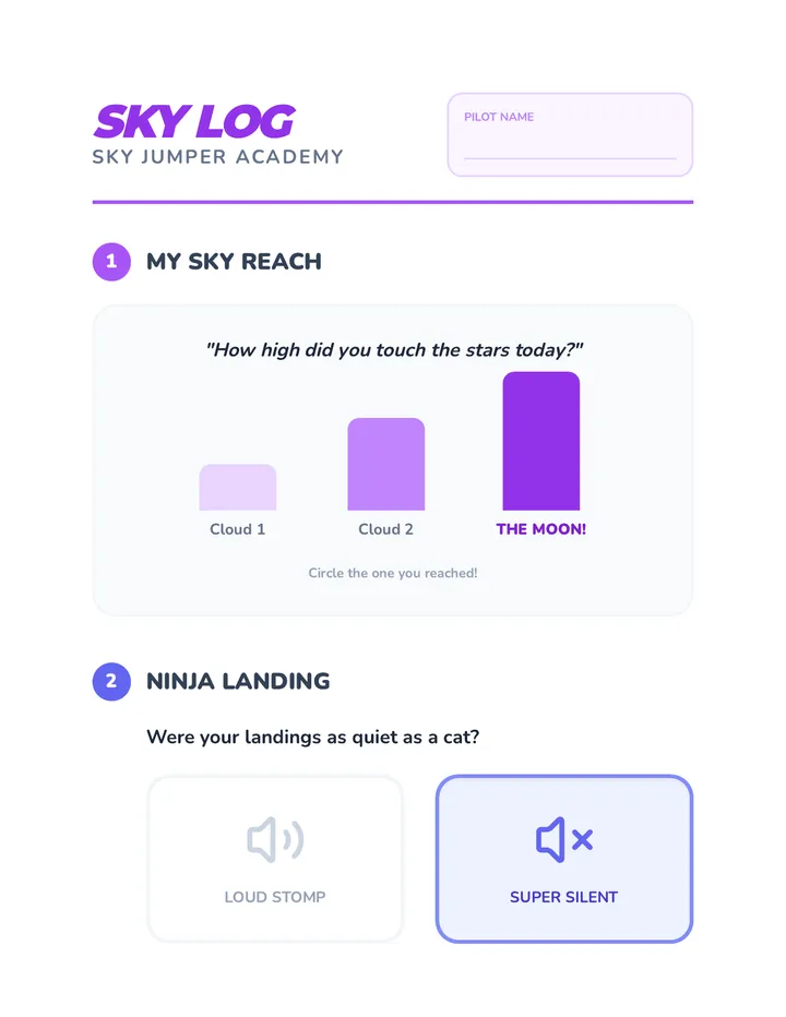 Sky Log Worksheet
