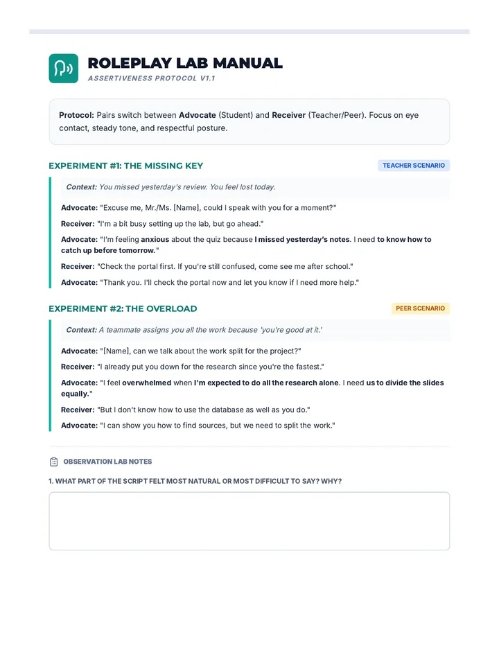 Roleplay Lab Manual