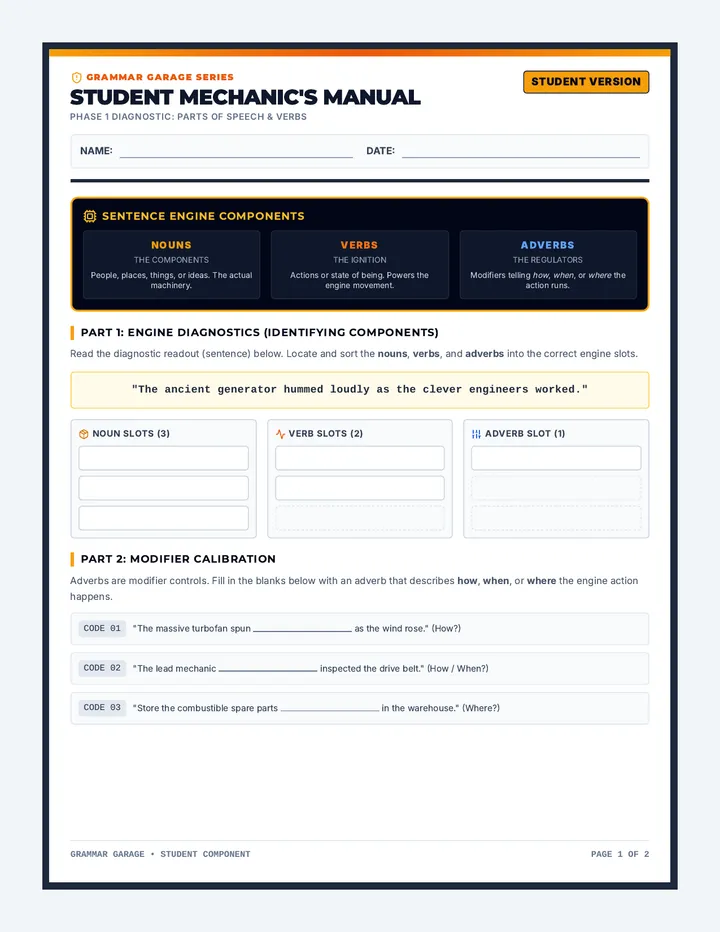 Mechanic Manual Guided Practice