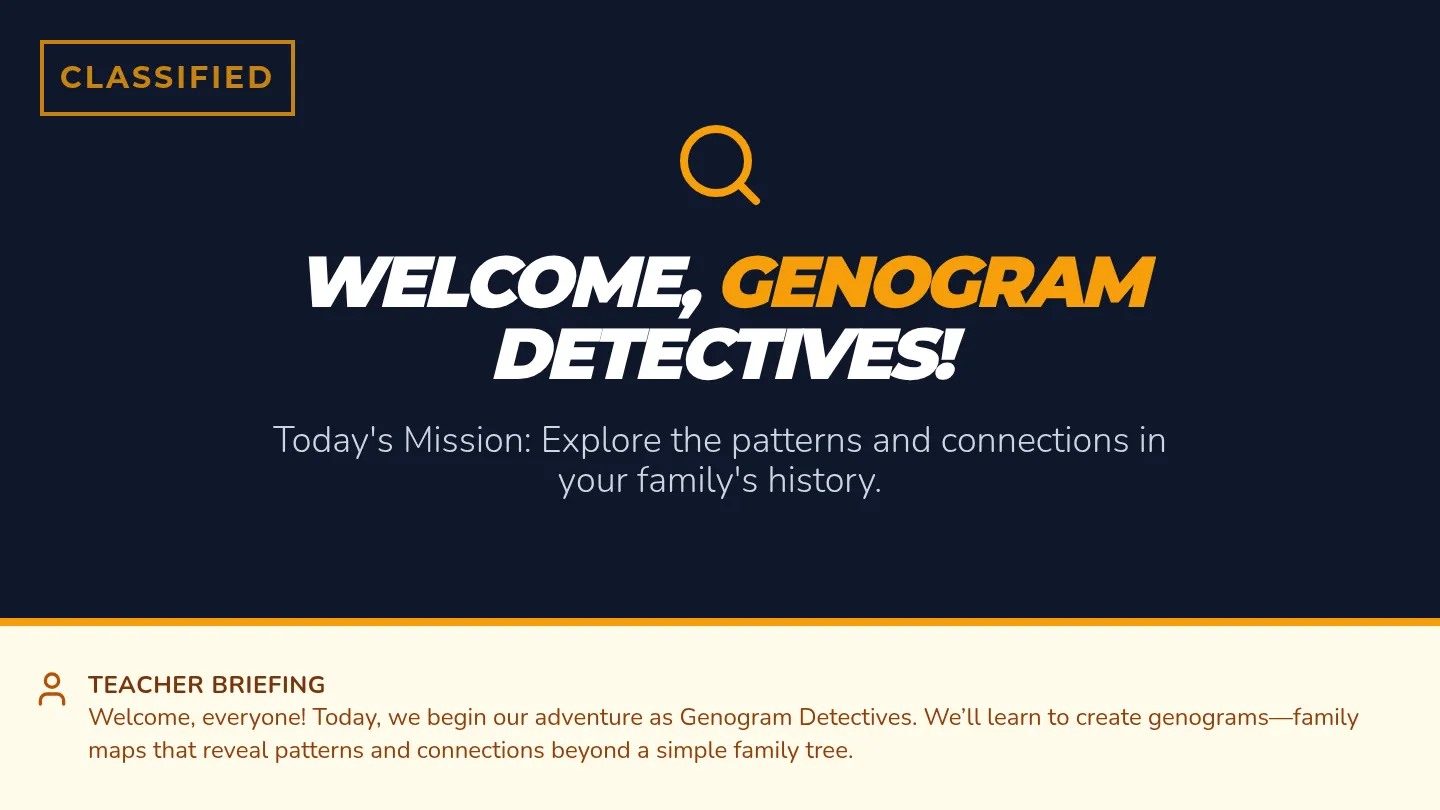Genogram Detective Slides