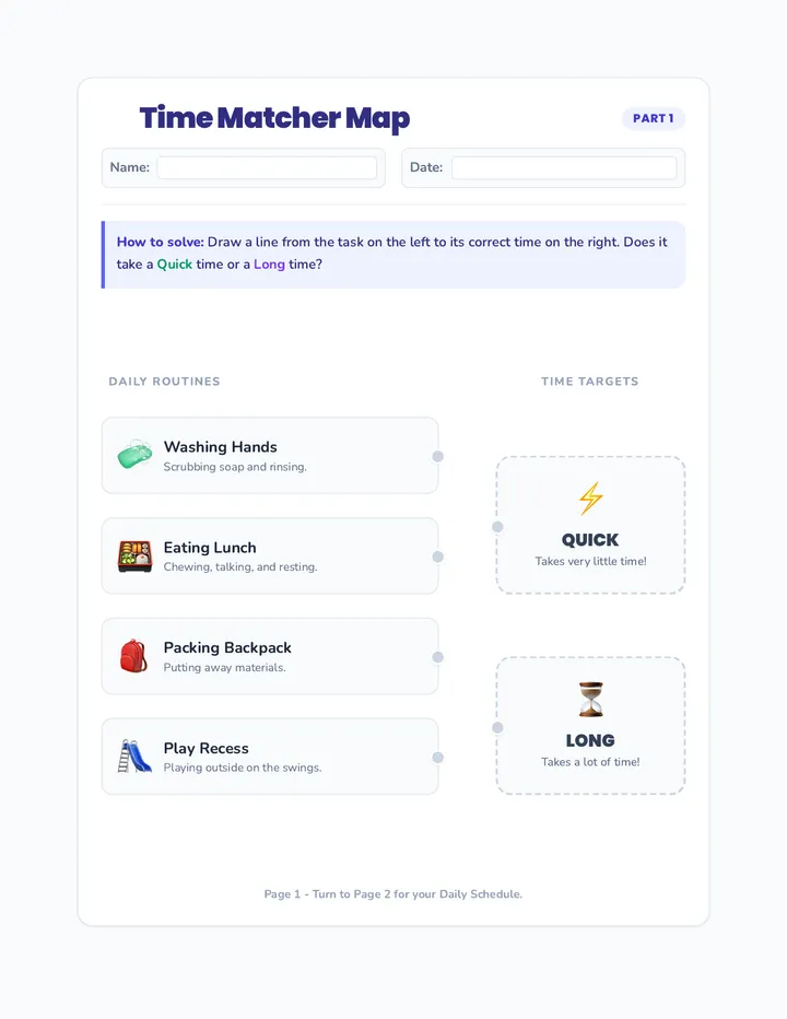 Daily Flow Worksheet