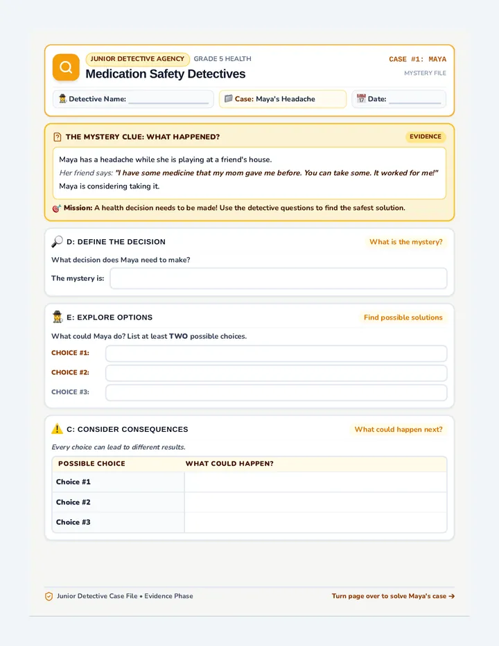Maya Case File Worksheet
