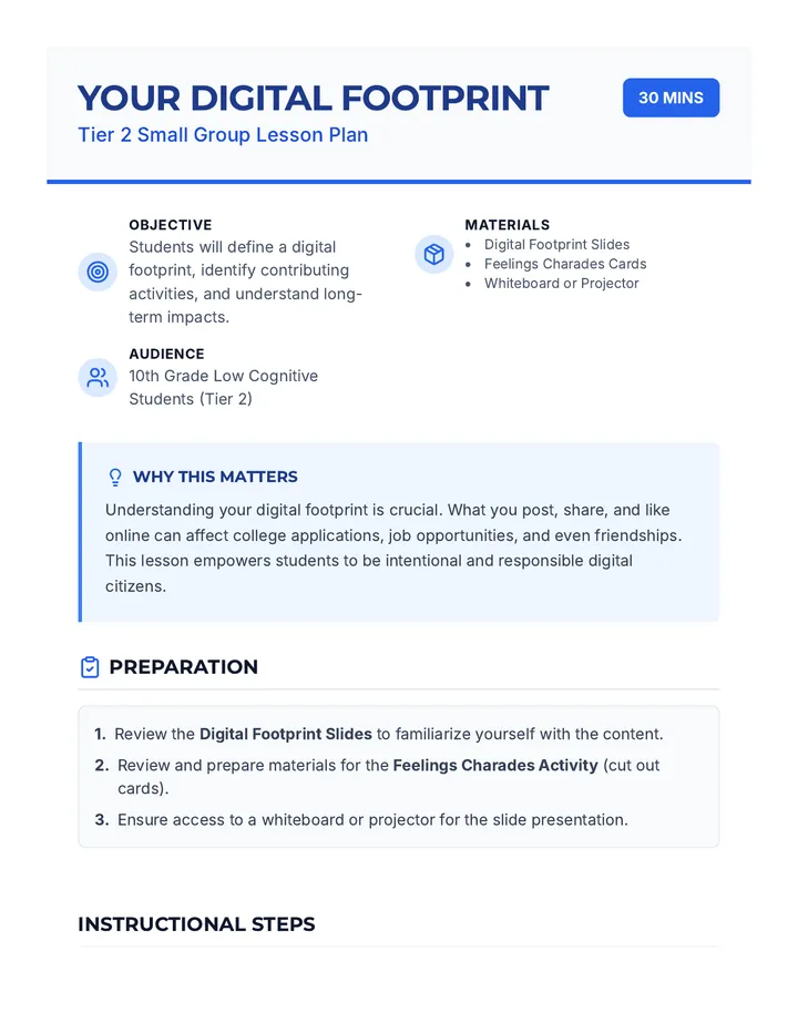 Digital Footprint Facilitator Guide