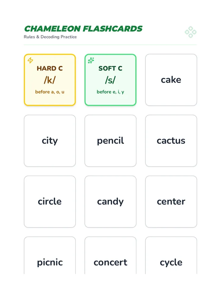 Chameleon Flashcards