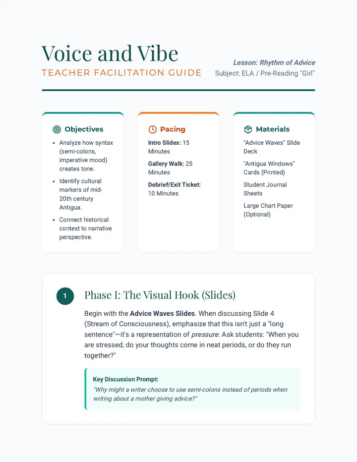 Voice and Vibe Teacher Guide