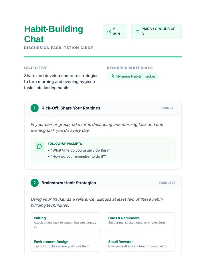 Habit Building Chat Guide