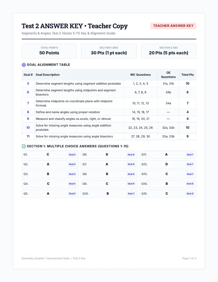 Test 2 Teacher Key