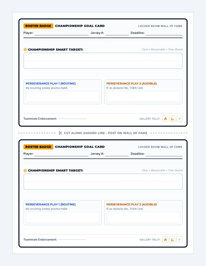 SMART Goal Cards