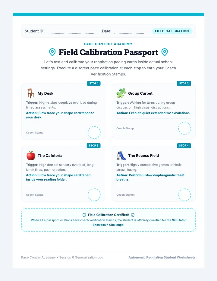 School Tour Passport Handout