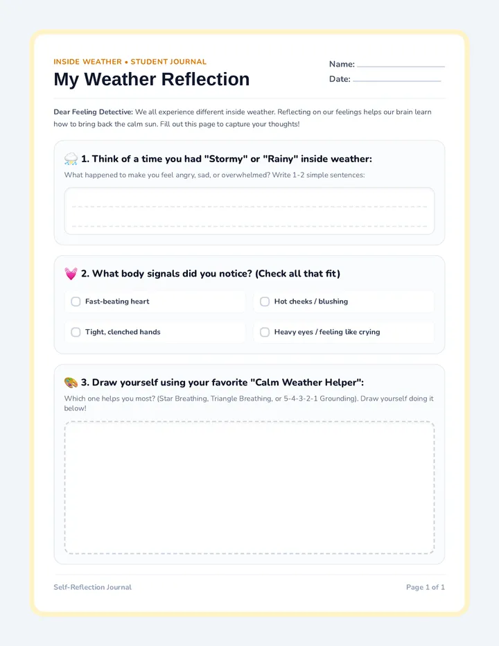 Weather Reflection Journal