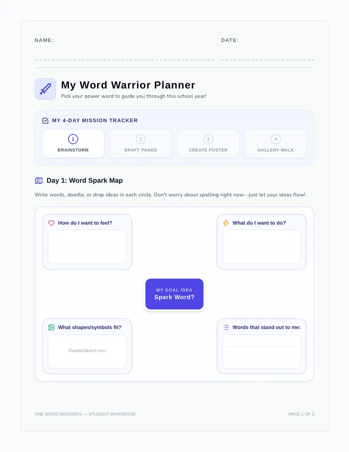My Word Warrior Planner