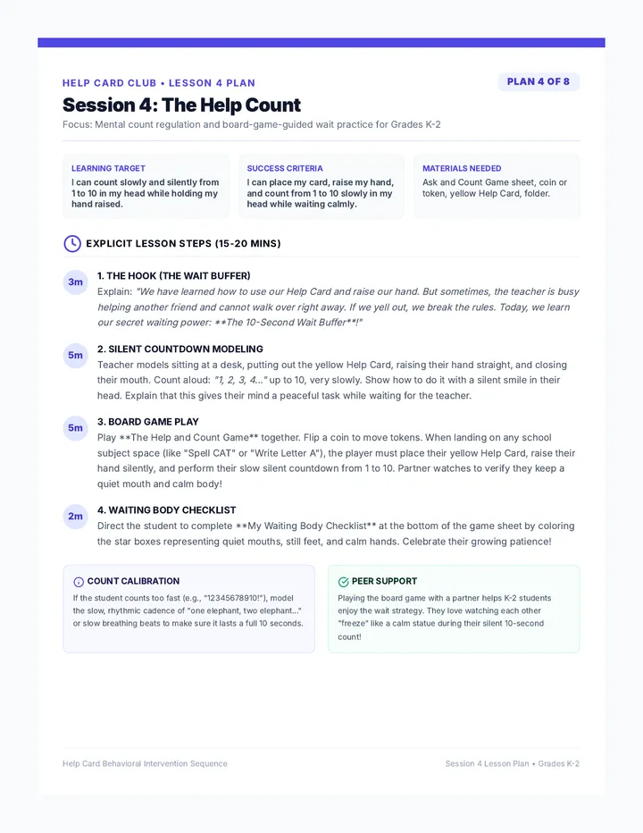 Ask and Count Lesson Plan
